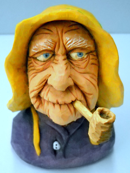Granny carving rough out by Dale Green