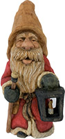 Light the Way Santa by Dale Green Wood Carving
